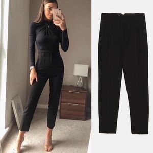Black High Waisted Trousers